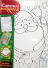 Podobrazie do malowania 18x25cm z farbami Xmass Mikołaj