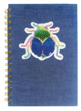 Notes na spirali A5 Jeans Skarabeusz (453589)