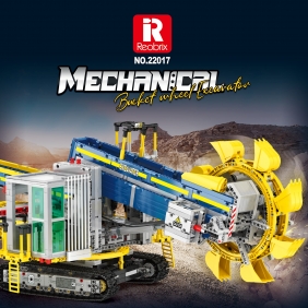 Reobrix, Klocki Dźwig Koparka Bucket Wheel Excavator dynamic, 3188 el.