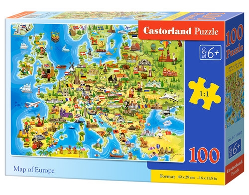 Puzzle 100: Mapa Europy (B-111060)