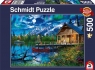 Puzzle PQ 500 Górskie jezioro w blasku księżyca G3