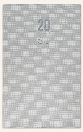 Kalendarz A6 notesowy classic 2020 srebrny cristal