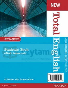 Total English NEW Advanced SB eText AccessCodeCard - Antonia Clare, J. J. Wilson