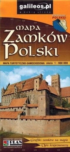 Mapa turystyczno-samoch. - Zamki Polski 1:900 000