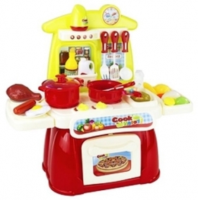 Kuchnia dla małej gosposi w skrzyni Cook Happy - LeanToys