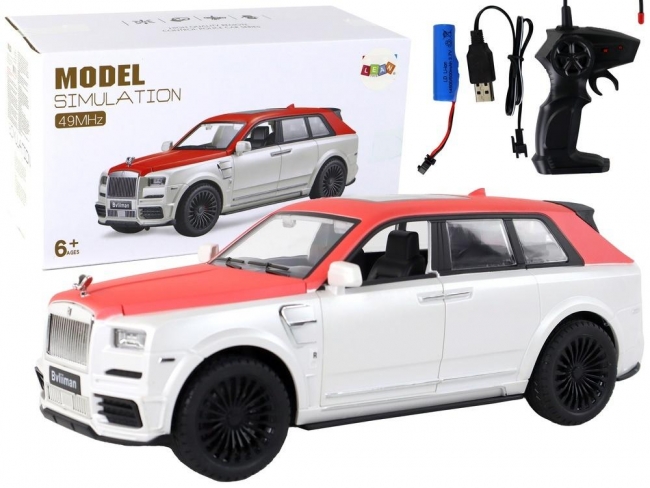 Auto r/c 1:20 biało-czerwone