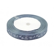 Wstążka satynowa z motywem świątecznym, 12x22m