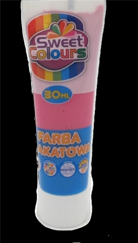 Farba plakatowa w tubie róż 30ml