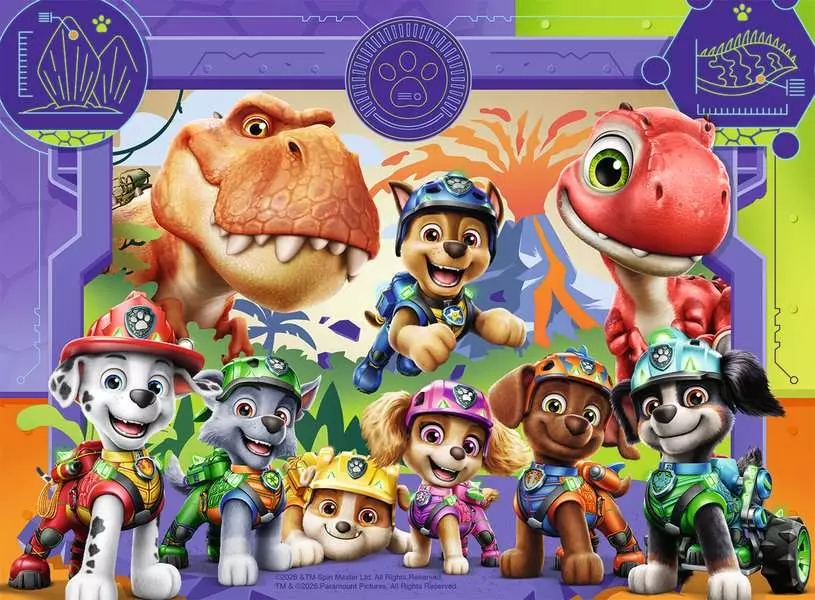 Ravensburger, Puzzle 4w1: Psi Patrol i dinozaury (12004365)