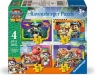  Ravensburger, Puzzle 4w1: Psi Patrol i dinozaury (12004365)Wiek: 3+