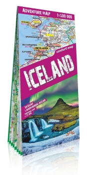 Islandia (Iceland) laminowana mapa samochodowo - turystyczna