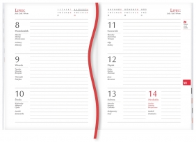 Kalendarz Marta 2024, B6 - czerwony (T-215V-C)