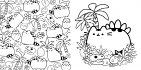 Kolorowanka Pusheen - Claire Belton