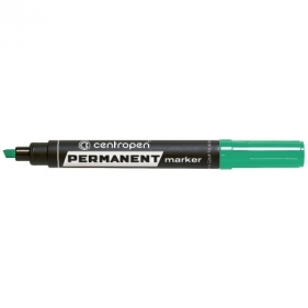 Marker permanentny Centropen 8576, zielony 2,0-5,0 mm ścięta końcówka