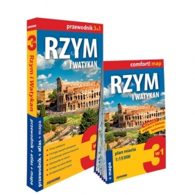 Rzym i Watykan 3w1 przewodnik + atlas + mapa - Kowalska Kamila Romanowska Katarzyna
