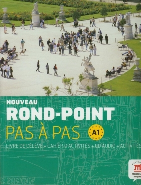 Noveau Rond-Point Pas a Pas A1 Livre de l'eleve + Cahier d'activites z płytą CD - Labascuole Josiane, Lause Christian, Royer Corinne