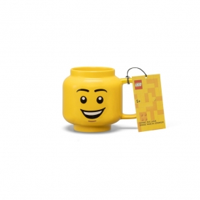Kubek ceramiczny duża głowa LEGO - Chłopiec (Z uśmiechem)