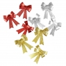 Kokarda Arpex zestaw kokard dekoracyjnych prążki czerwone, srebrne lub złote 3sztuki (BN0653)