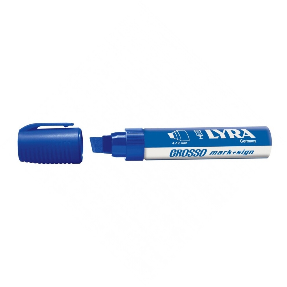 Marker permanentny Lyra Grosso 12mm - niebieski (L4030051)