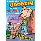 Karnet W Dniu Urodzin wszystkiego najlepszego piłka PP-1494