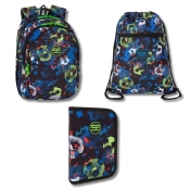 Pakiet szkolny Coolpack Jerry - Football blue