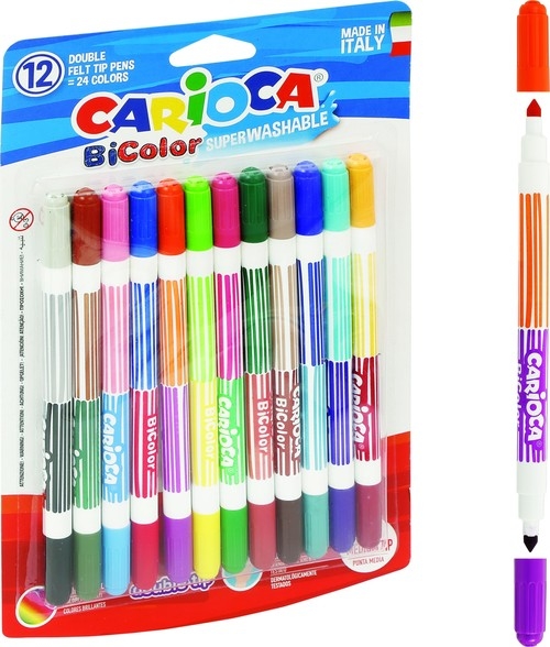 Pisaki Carioca BiColor 12 sztuk (42265)