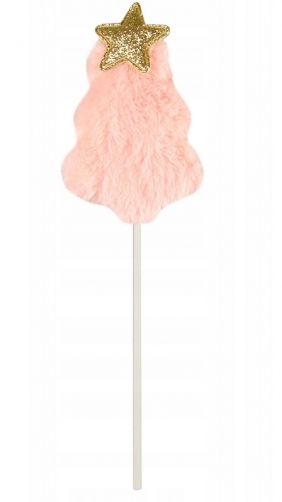 Dekoracja na piku - pluszowa choinka, 1 szt. (BN3653)