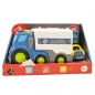 Zestaw autek 2w1 - Śmieciarka i mini podnośnik (123653)