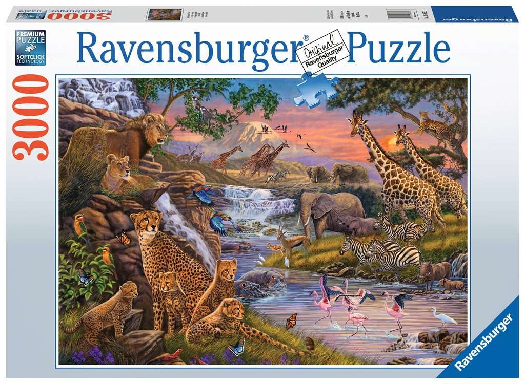 Ravensburger, Puzzle 3000: Królestwo zwierząt (16465)