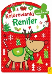 Renifer Kolorowanka z wykrojnikiem