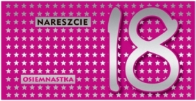 Kopertynka 18 urodziny rozowe KK-002