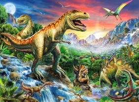 Ravensburger, Puzzle XXL 100: Epoka Dinozaurów (10665)