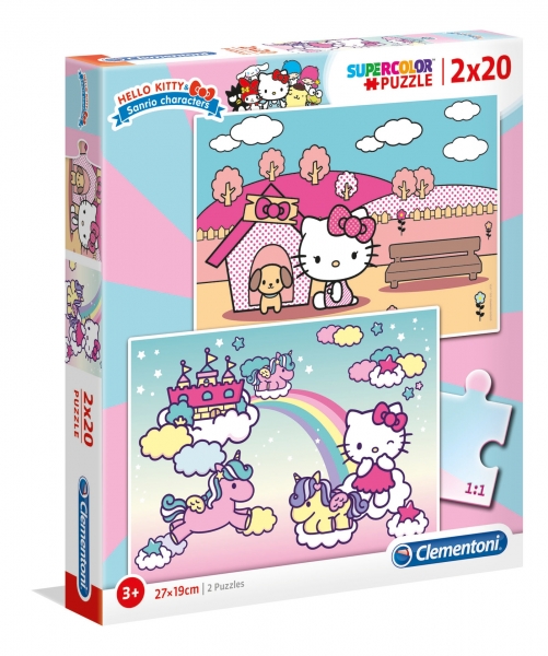 Puzzle SuperColor 2x20: Hello Kitty (24765)