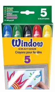 Kredki świecowe Crayola do malowania na szkle 5 sztuk