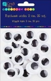 Ruchome oczka 2 cm 20 szt