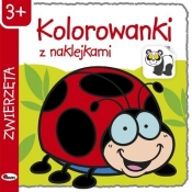 Kolorowanki z naklejkami Zwierzęta - Piotr Kozera