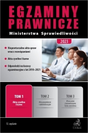 Egzaminy Prawnicze Ministerstwa Sprawiedliwości 2023. Tom 1. Akta cywilne i karne - Joanna Ablewicz