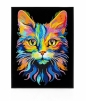 Diamond Dotz - Adults Flocked Neon Cat