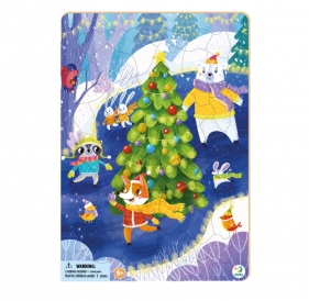 Puzzle ramkowe 53: Zwierzęta na łyżwach (DOP300266)