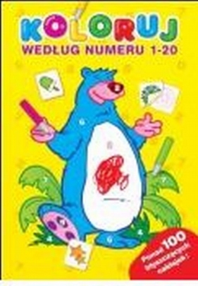 Koloruj według numeru 1-20