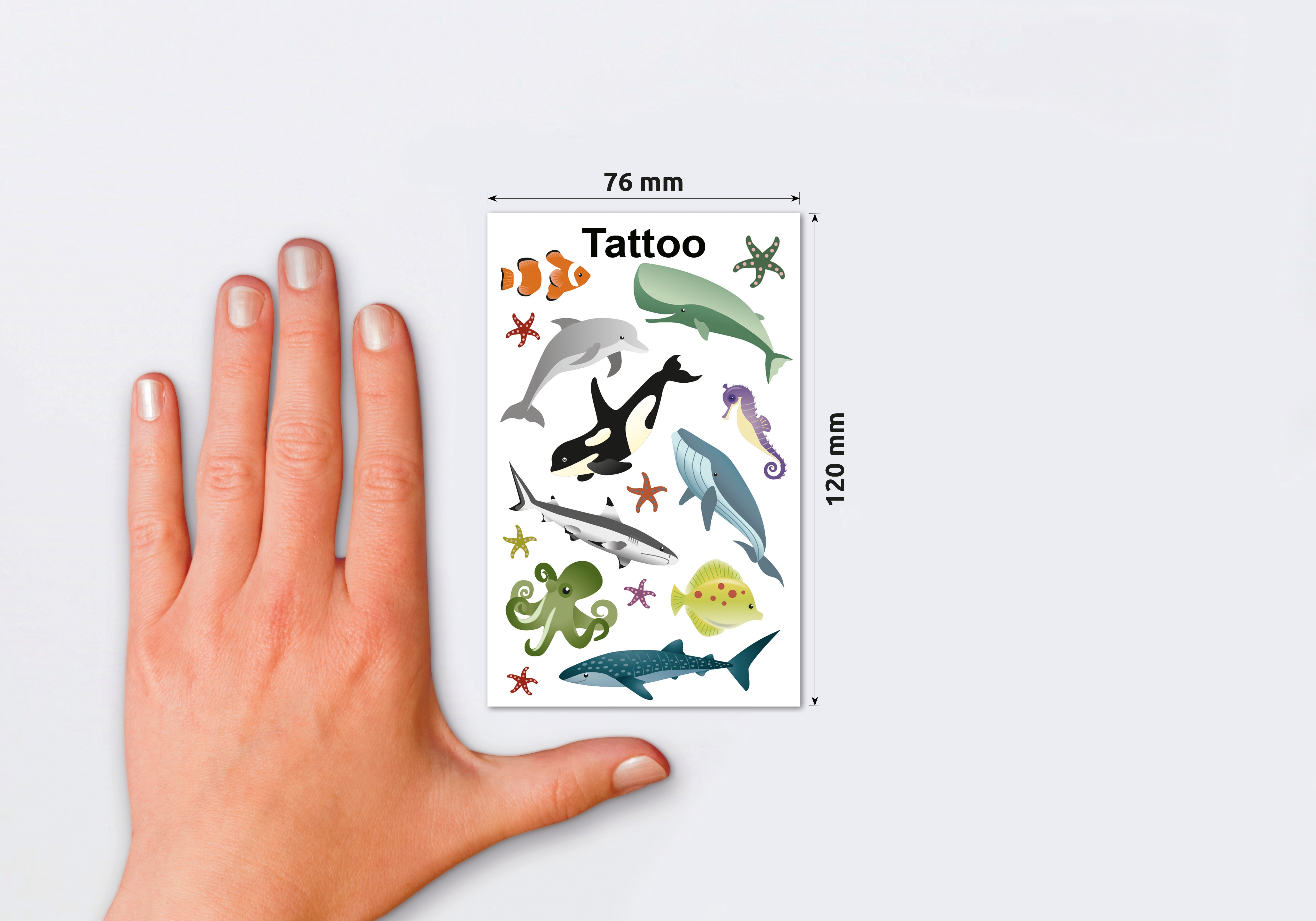 Tatuaże dla dzieci Z Design - Zwierzęta morskie (56765) 