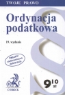 Ordynacja podatkowa wraz z indeksem rzeczowym