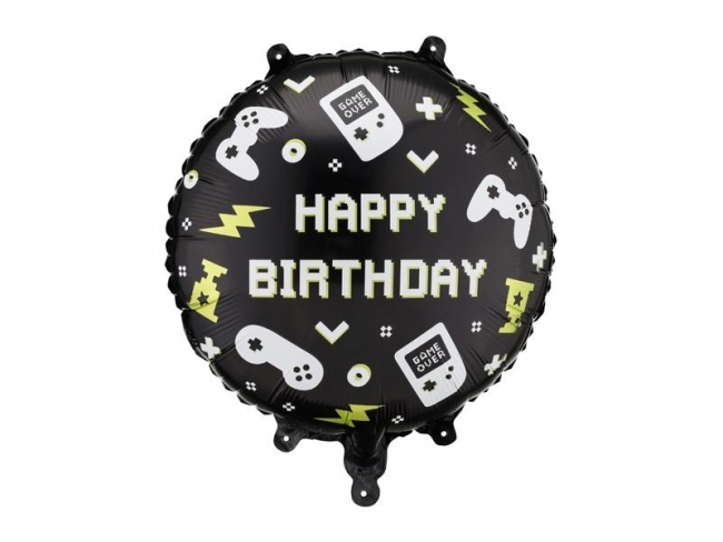 Balon foliowy pastylka Happy Birthday 35x35cm