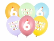 Balony 6 mix 30cm 50szt
