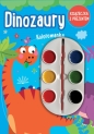 Dinozaury. Kolorowanka (książeczka z prezentem - farbki) - Opracowanie zbiorowe