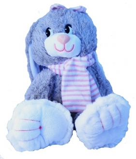 Królik Nina z szalem różowy 30 cm (4465)