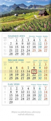 Kalendarz 2016 KT 15 Hala trójdzielny