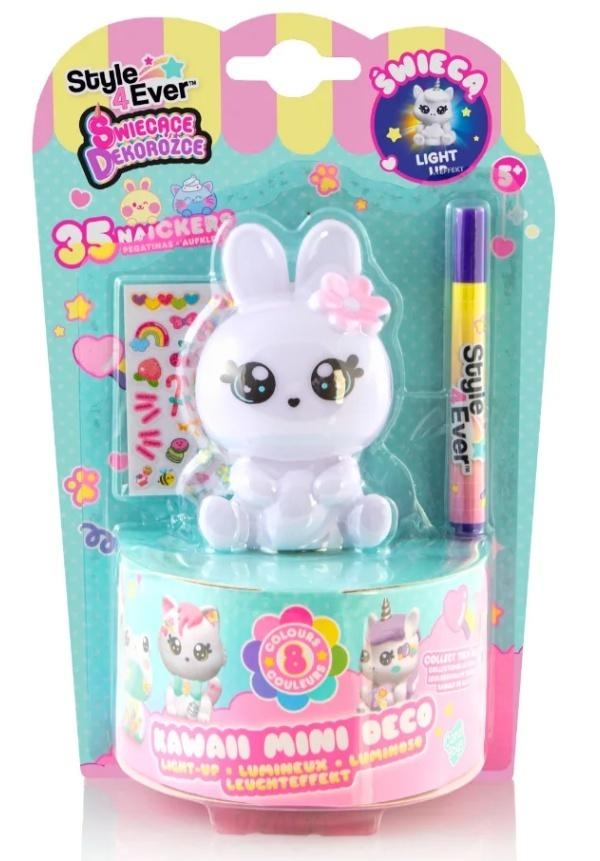 Świecące dekorożce DIY Króliczek