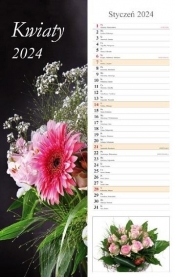 Kalendarz 2024 Pasek Kwiaty