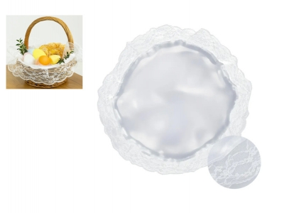 Ozdobna serwetka do koszyczka Wielkanocnego średnica 45 cm